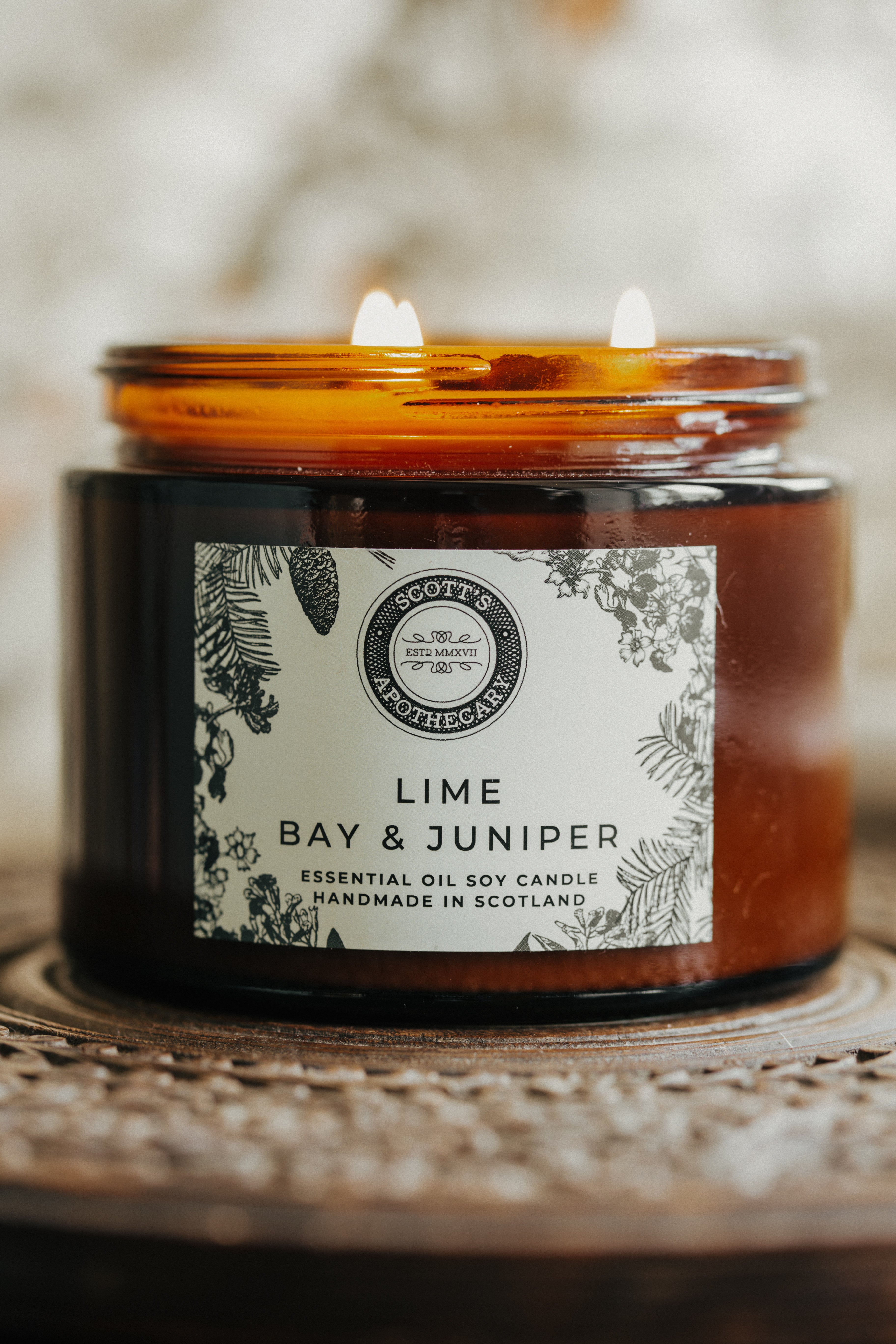 Lime, Bay & Juniper Candle